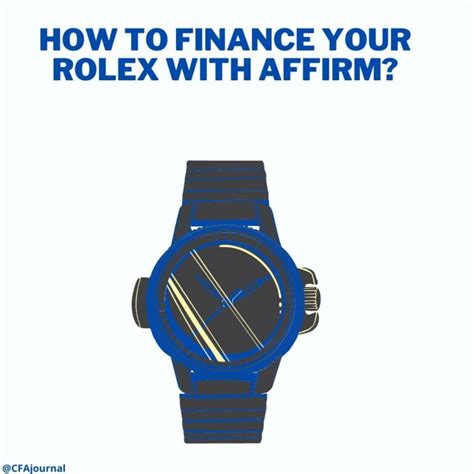 should i buy a rolex on finance|finance rolex with affirm.